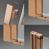 Radaway Nes Kds I Brushed Copper kabina 100x100cm prawa szczotkowana miedź 10023100-93-01R/10043100-93-01
